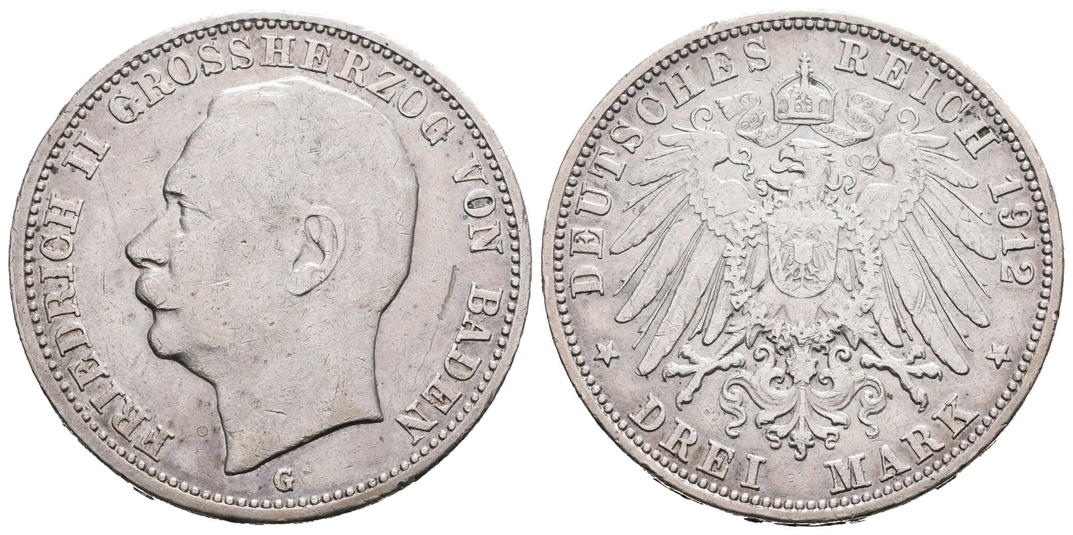 Baden, 3 Marka 1912 G