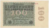 Německo, 100 Millionen Mark 1923, Ringe, Ro.106q