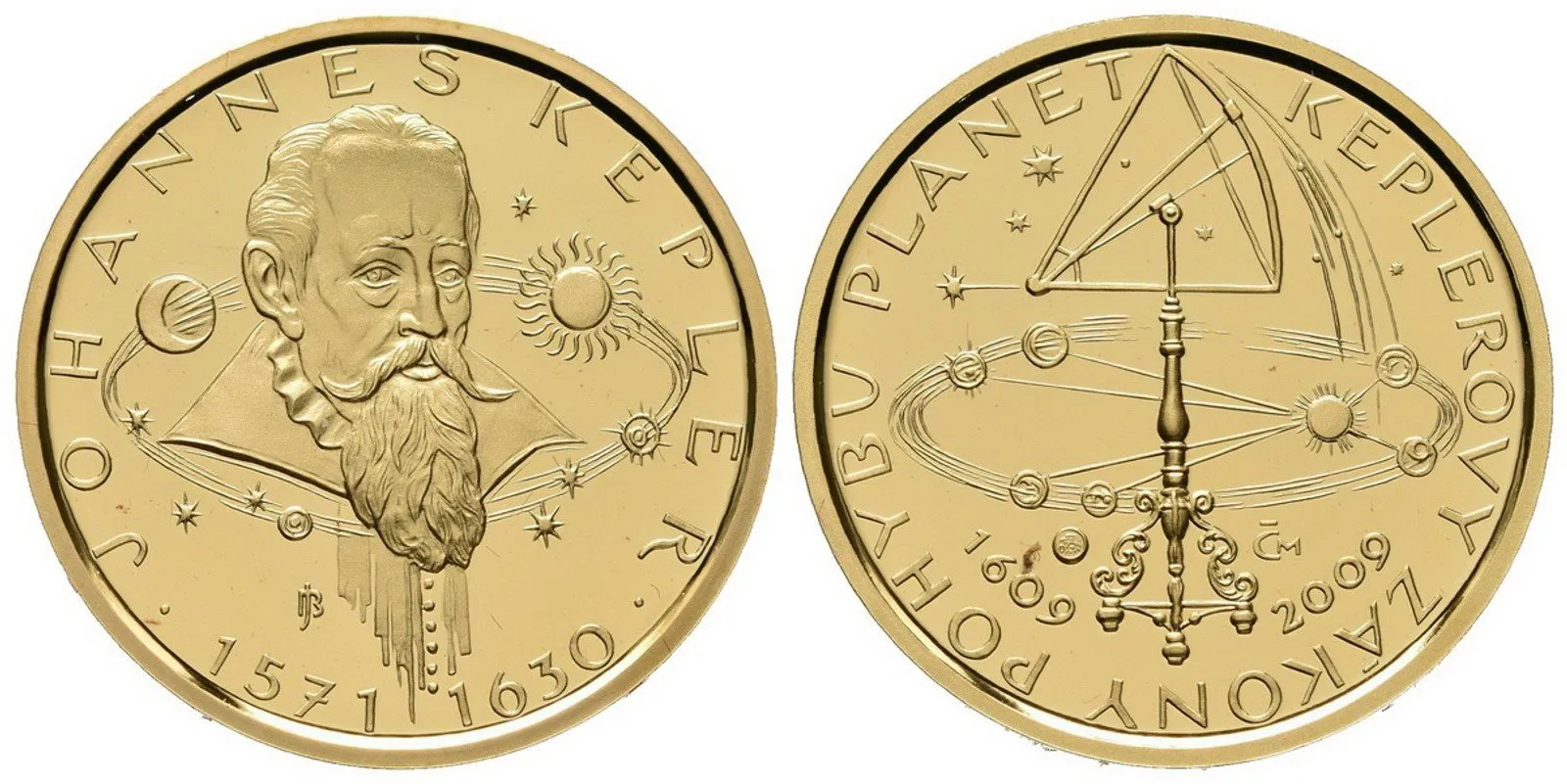 Medaile 2009 - Keplerovy zákony, PROOF