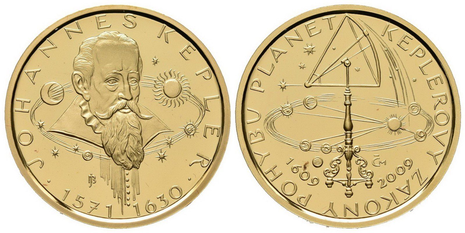 Medaile 2009 - Keplerovy zákony, PROOF