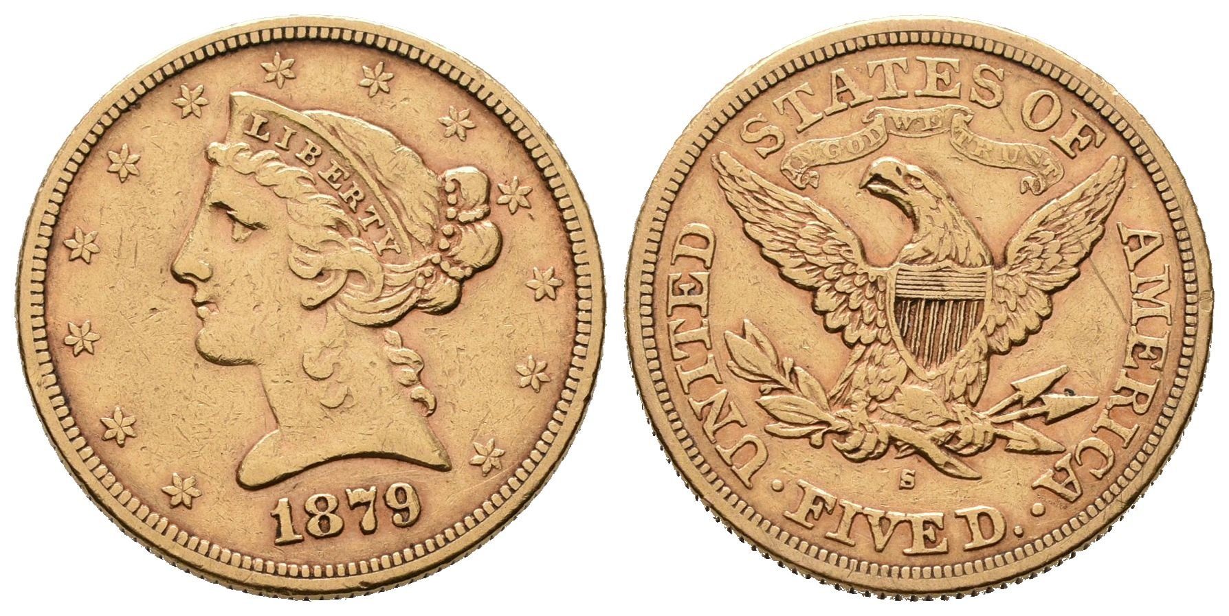 USA, 5 Dollars 1879