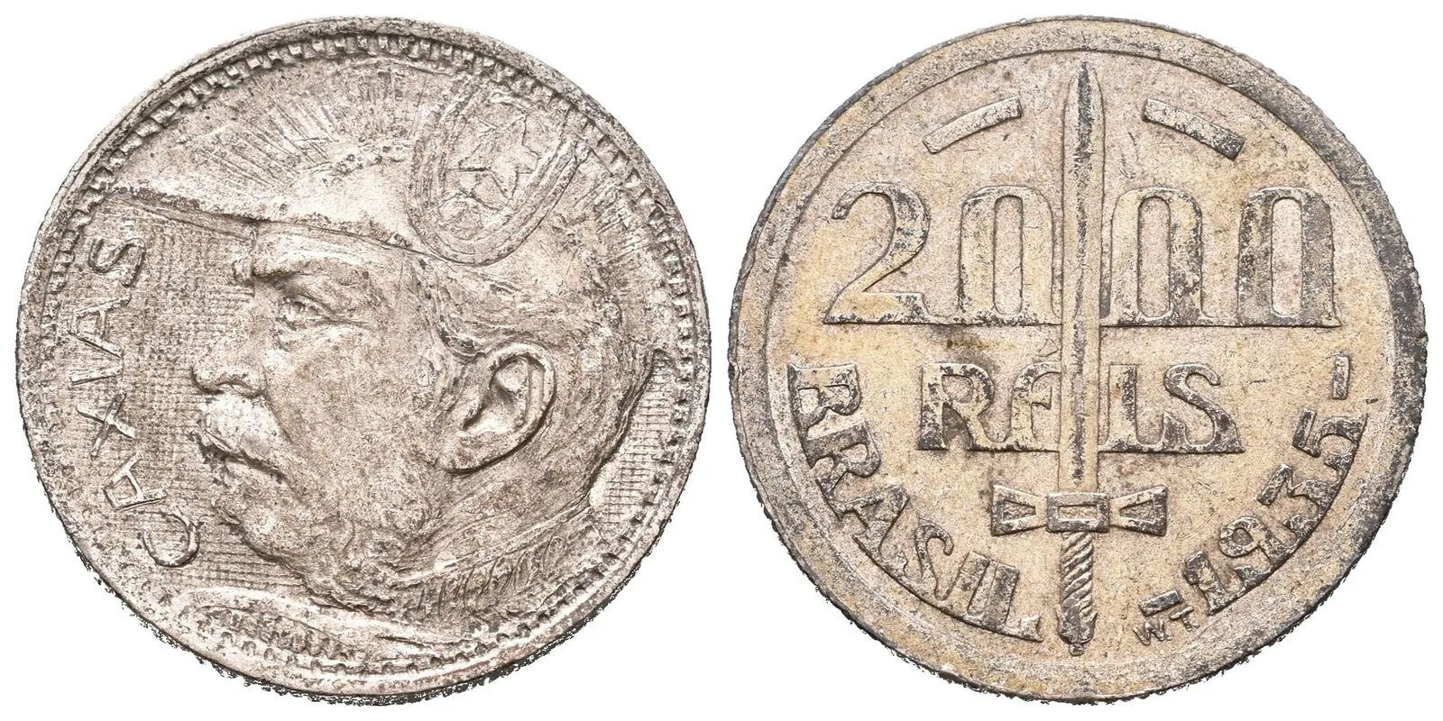 Brazílie, 2000 Reis 1935