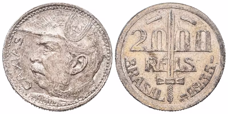 Brazílie, 2000 Reis 1935