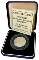 200 Kč 1994 - Normandie, PROOF - fotografie 2