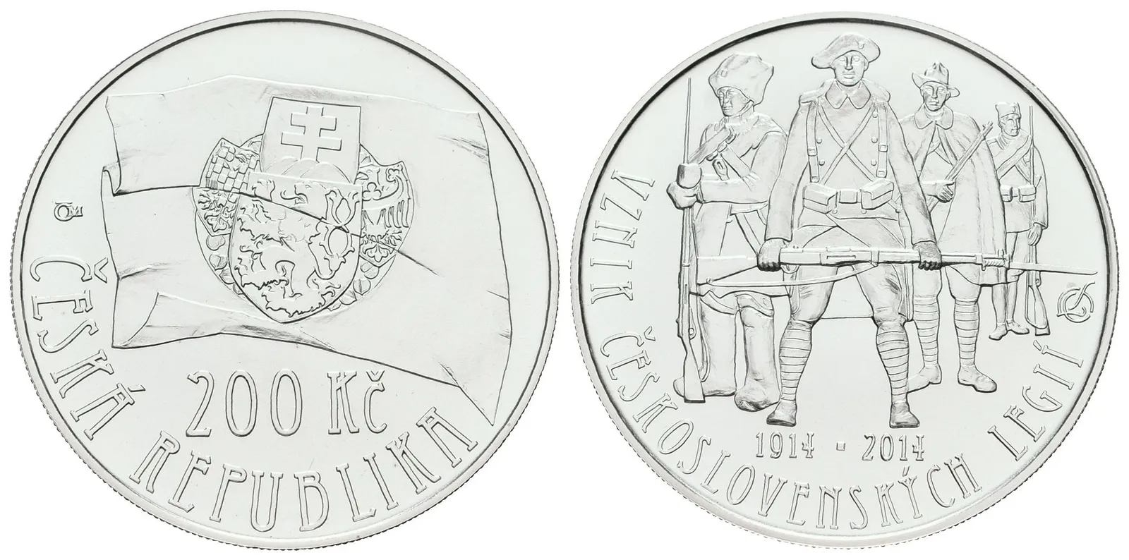200 Kč 2014 -Vznik Československých legií, BK