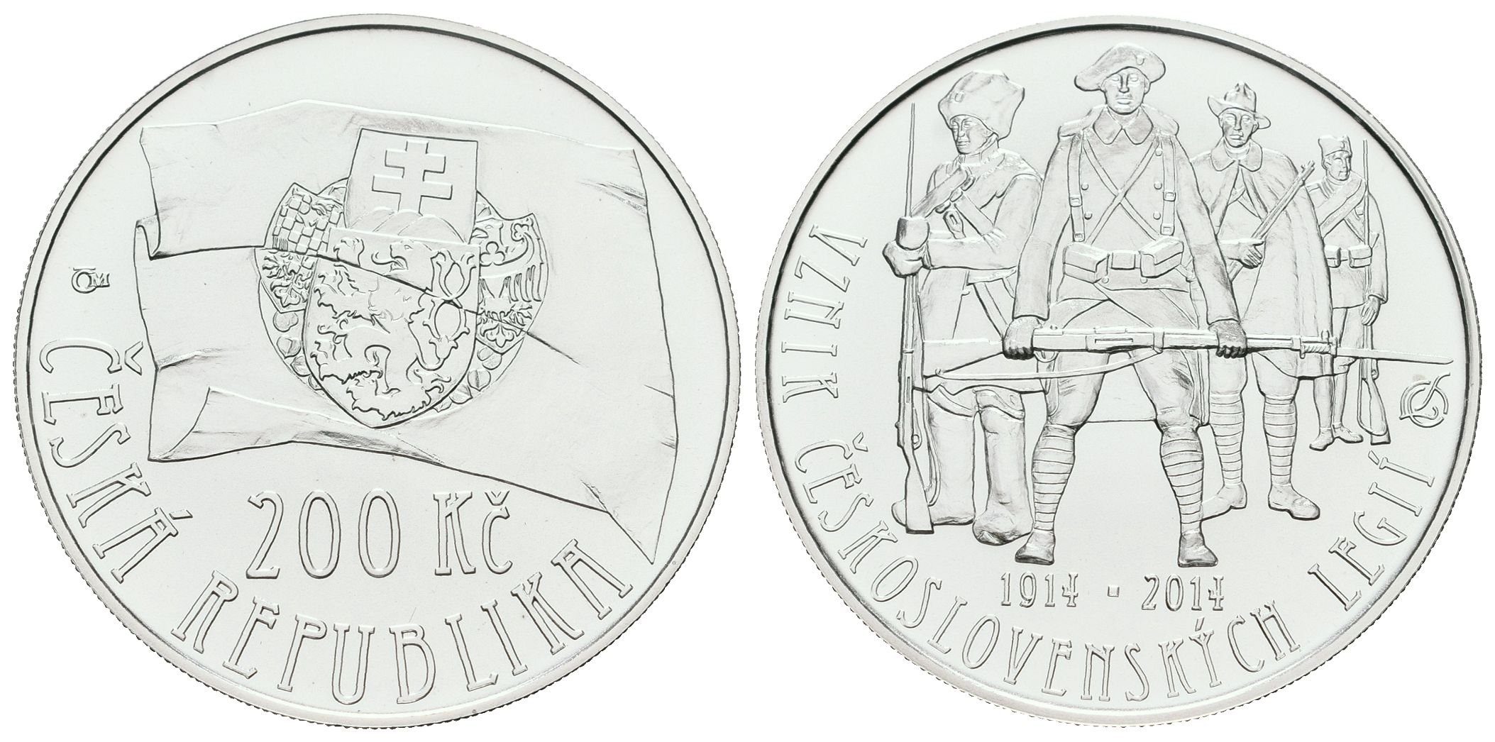 200 Kč 2014 -Vznik Československých legií, BK
