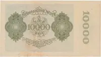 Německo, 10.000 Mark 1922, firemní 6-místný číslovač, Ro.69c - fotografie 2