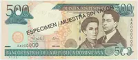 Dominikánská republika, 500 Pesos Oro 2000, P.162s