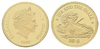 Cook Islands, 10 Dollars 2008 - Ina a žralok