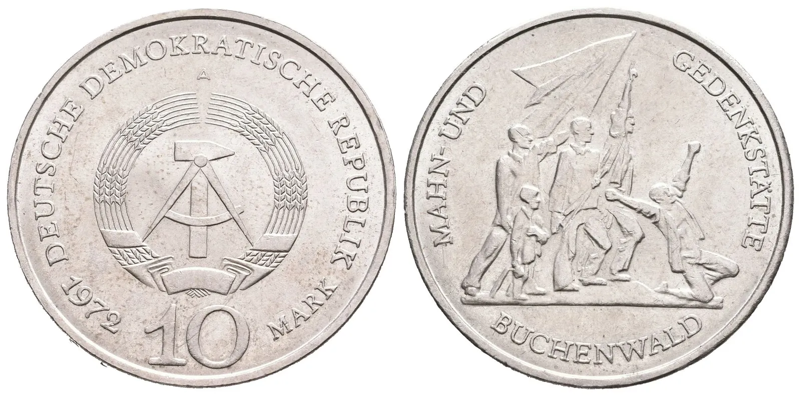 DDR, 10 Marka 1972 - Buchenwald