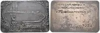 AR Plaketa 1924 (Nesig. punc PS) - Klub cyklistů "V před" Vyšehrad. — 1