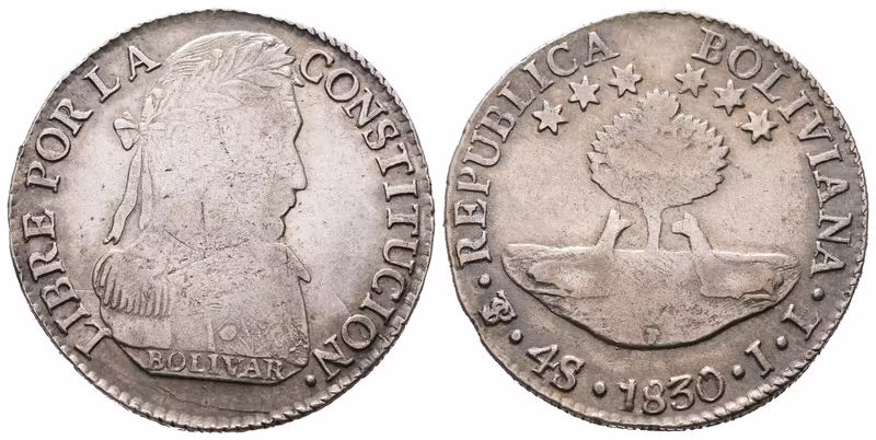 Bolívie, 4 Sol 1830 JL