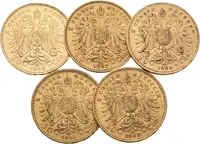 10 Koruna 1896, 1897, 1905, 1909, 1910 - fotografie 2
