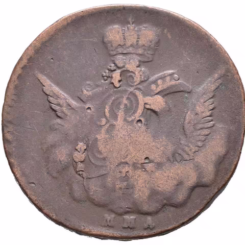 1 Kopějka 1756 MMD, Moskva, Bitkin2.383, Uzd.2561