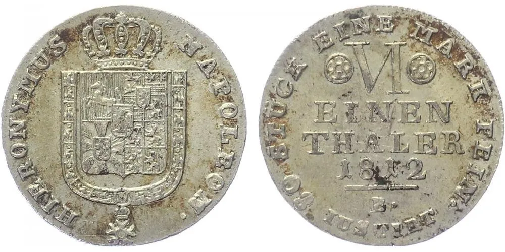 Westfalen, Hieronymus Napoleon, 1807 - 1813 — 1