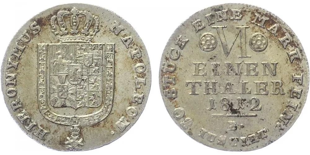 Westfalen, Hieronymus Napoleon, 1807 - 1813 — 1