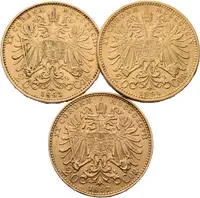 20 Koruna 1893, 1894, 1897 - fotografie 2