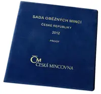Ročníková sada mincí 2012, PROOF,semiš - fotografie 3