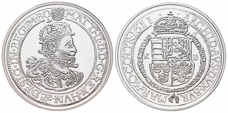 Replika - Historický 1/2 tolar - Matěj II. 1611