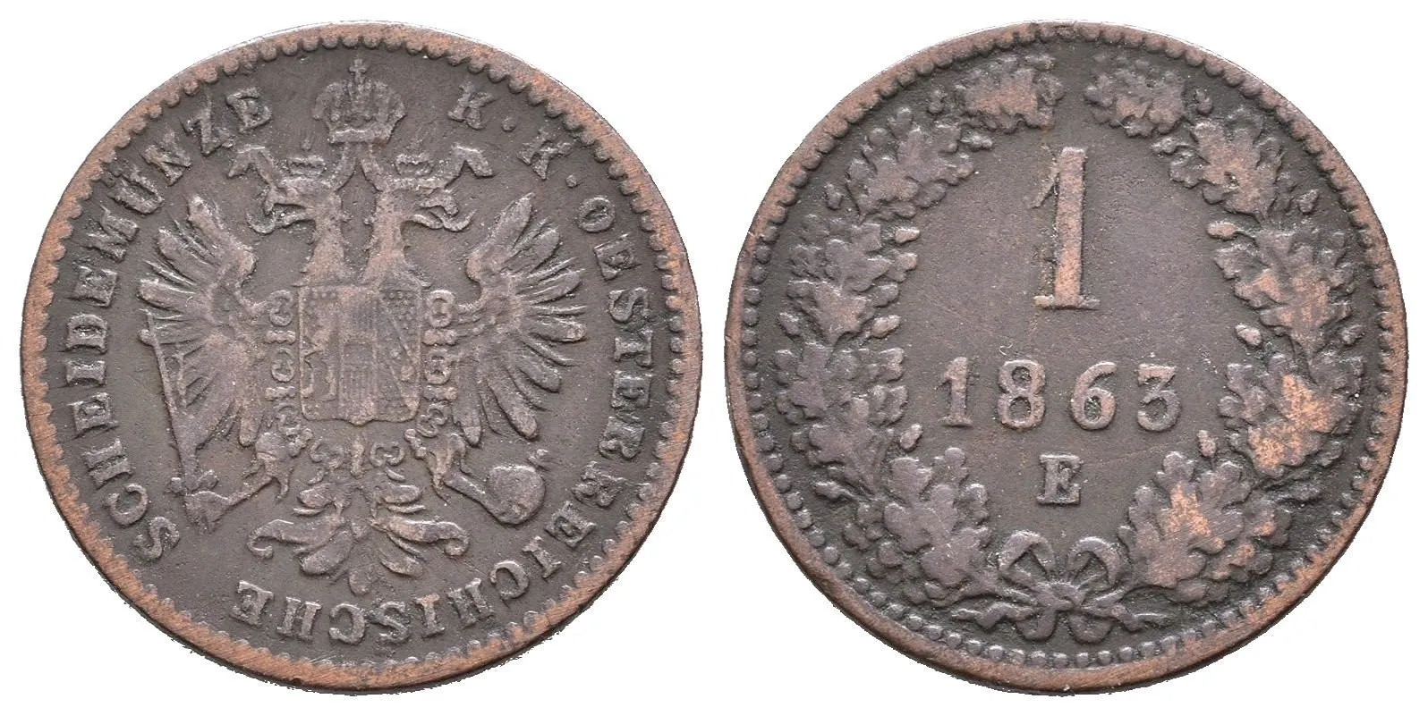 Rakouská a spolková měna, 1857 - 1892 — 1