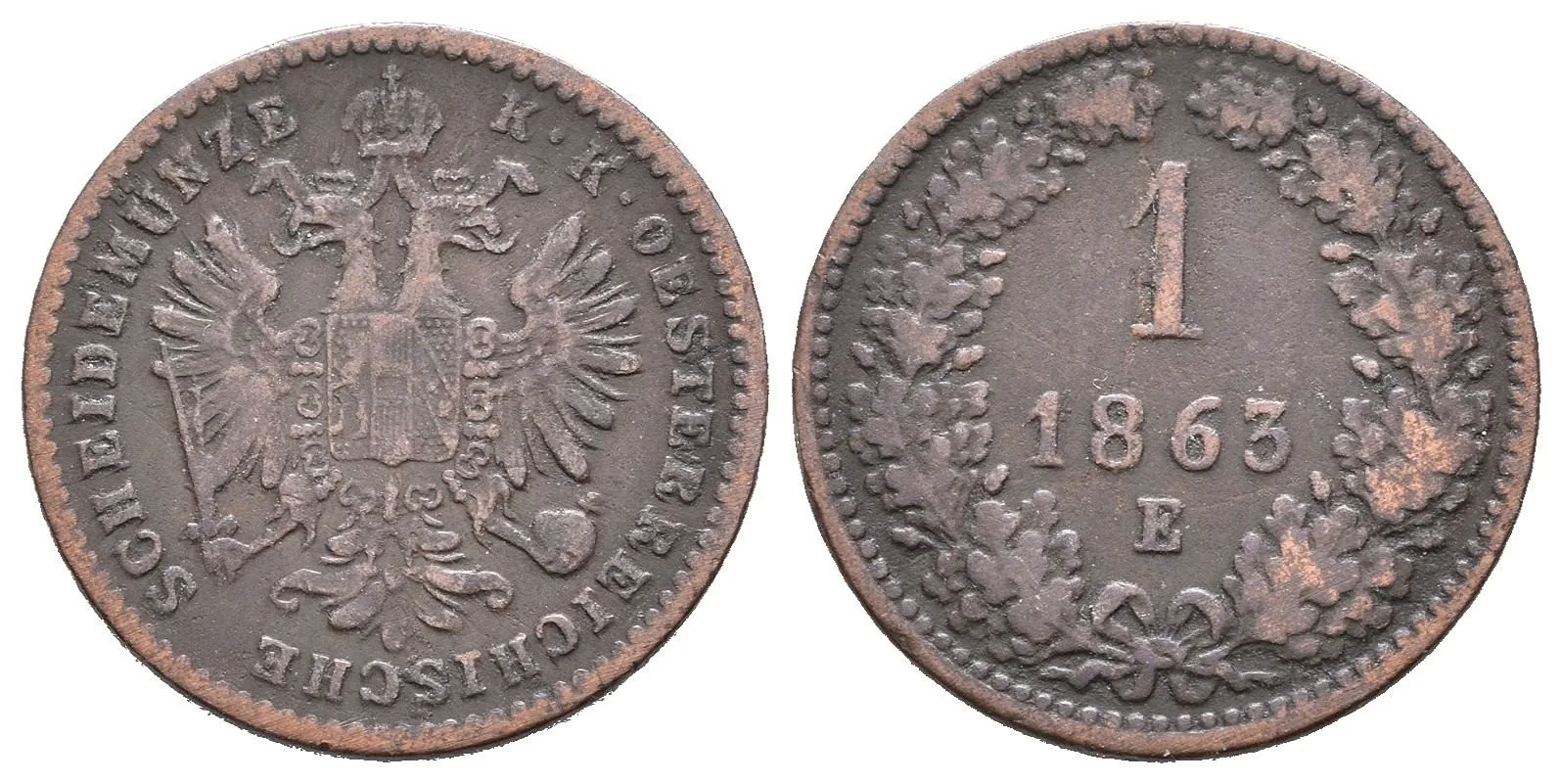 Rakouská a spolková měna, 1857 - 1892 — 1