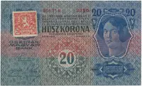 20 Koruna 1913 (1919), I. vydání, Hej.2
