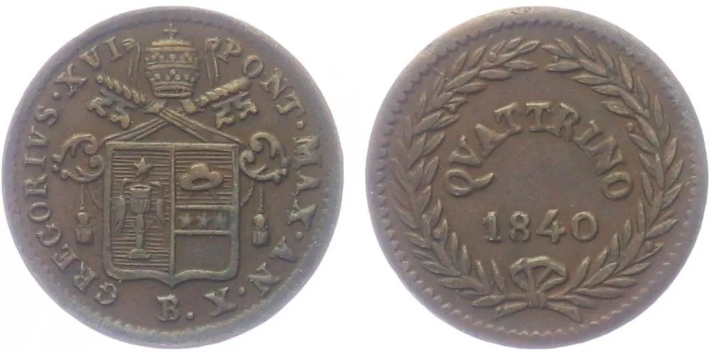 Vatikán, Gregorius XVI., 1831 - 1846 — 1
