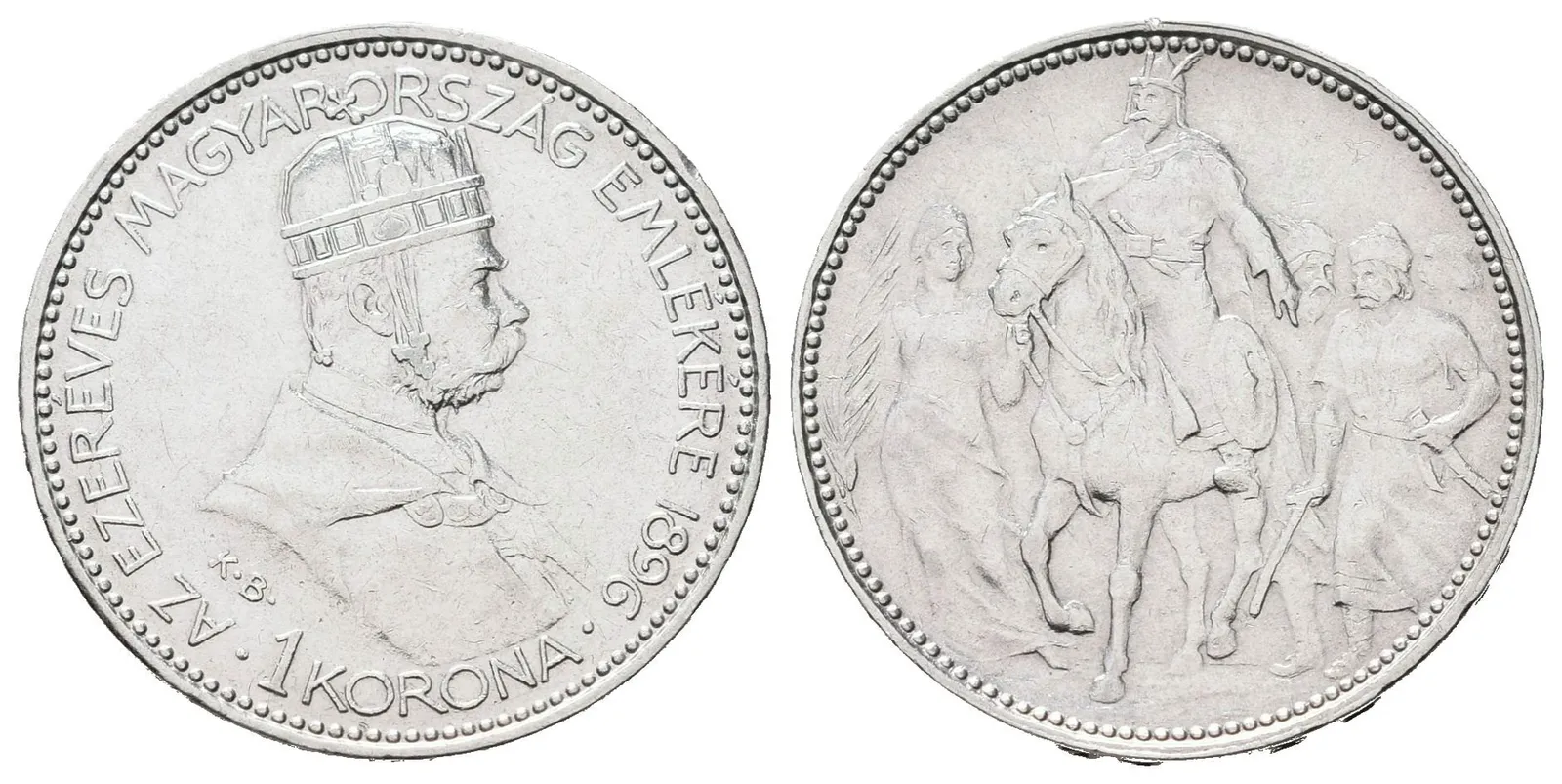 1 Koruna 1896 KB - jubilejní