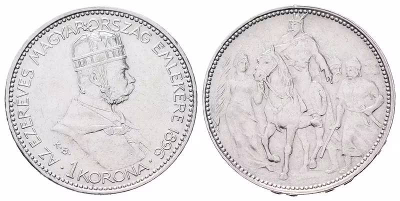 1 Koruna 1896 KB - jubilejní