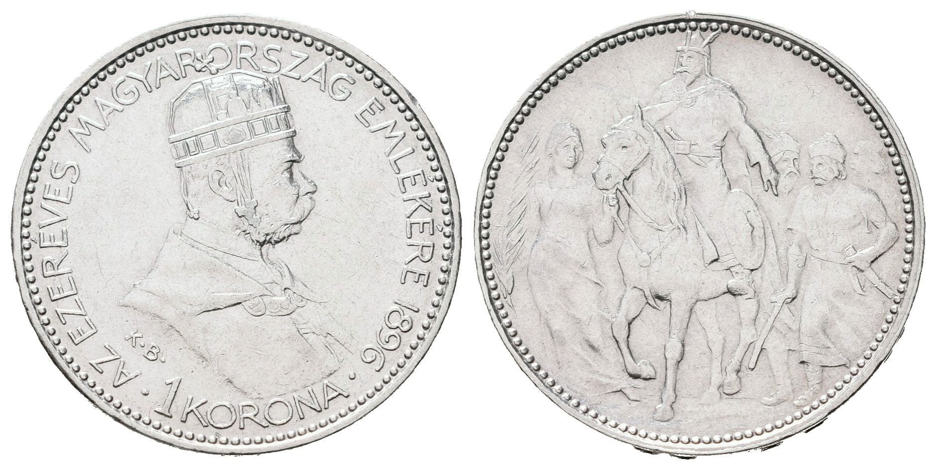 1 Koruna 1896 KB - jubilejní