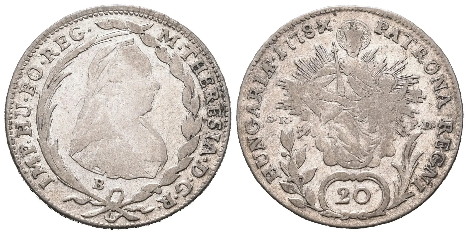 Marie Terezie, 20 Krejcar 1778 KB