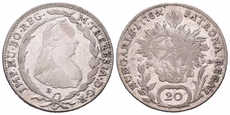 Marie Terezie, 20 Krejcar 1778 KB