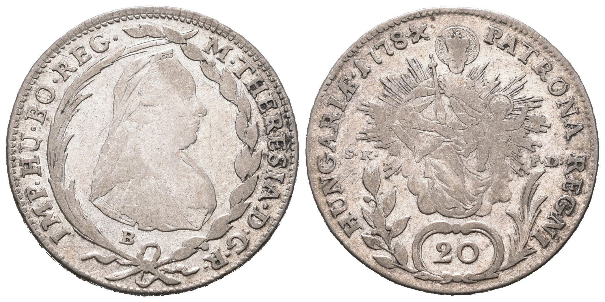 Marie Terezie, 20 Krejcar 1778 KB