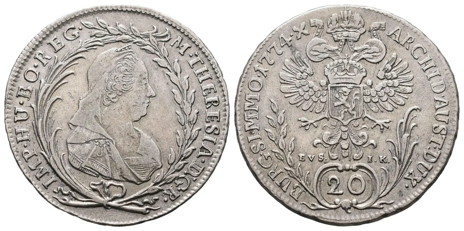 Marie Terezie, 20 Krejcar 1774, Praha