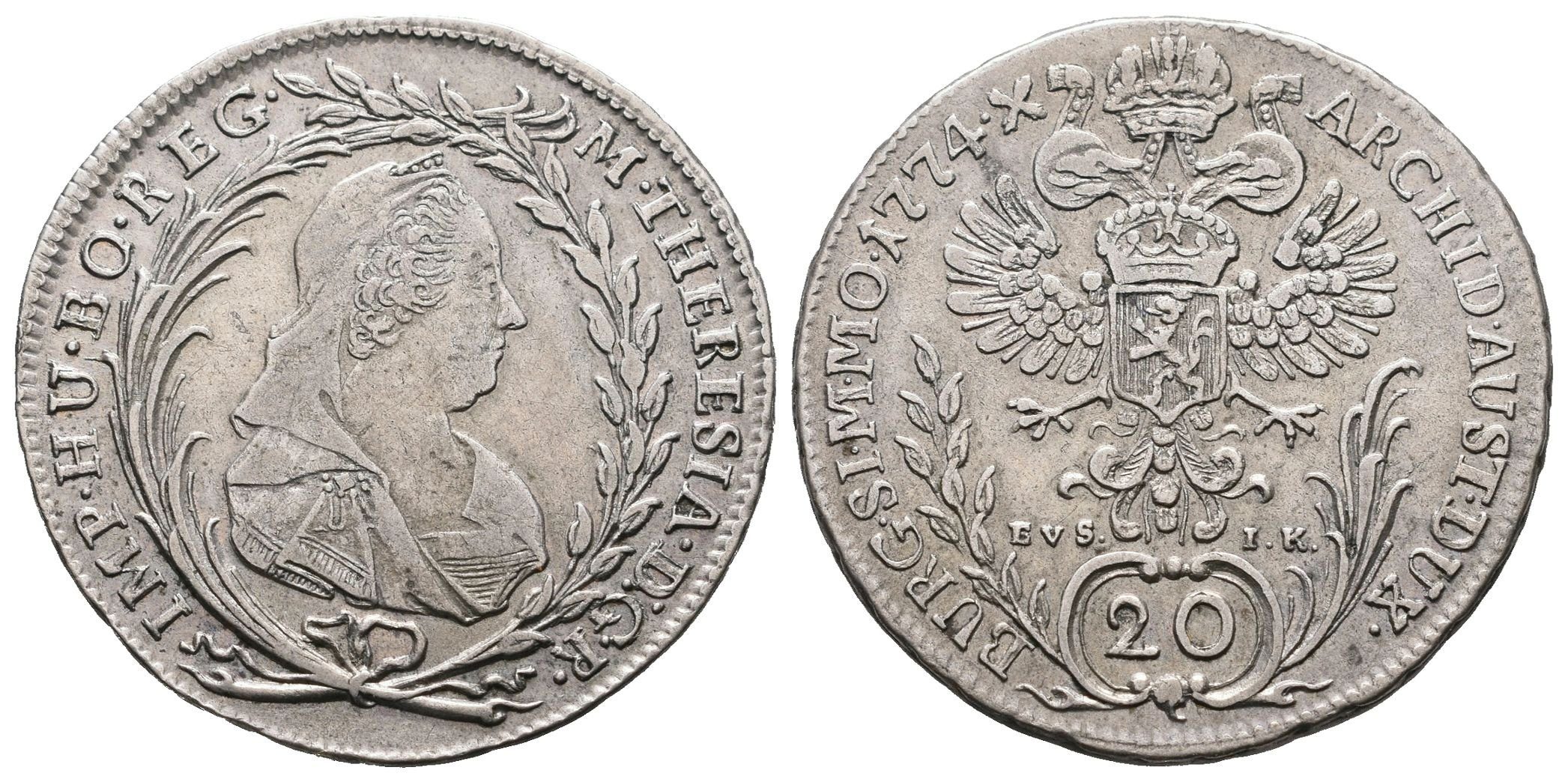 Marie Terezie, 20 Krejcar 1774, Praha
