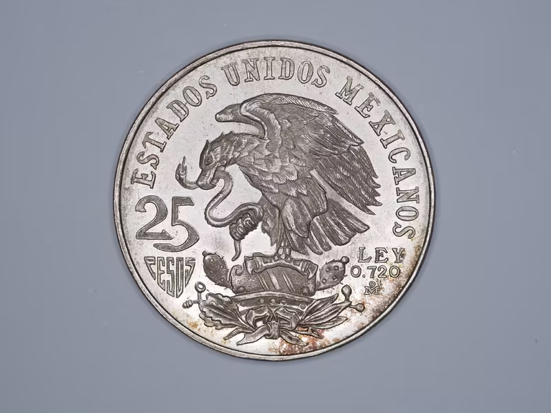 Mexiko, 25 Pesos 1968 - Letní olympijské hry