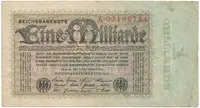 Německo, 1 Milliarde Mark 1923, Ro.111a