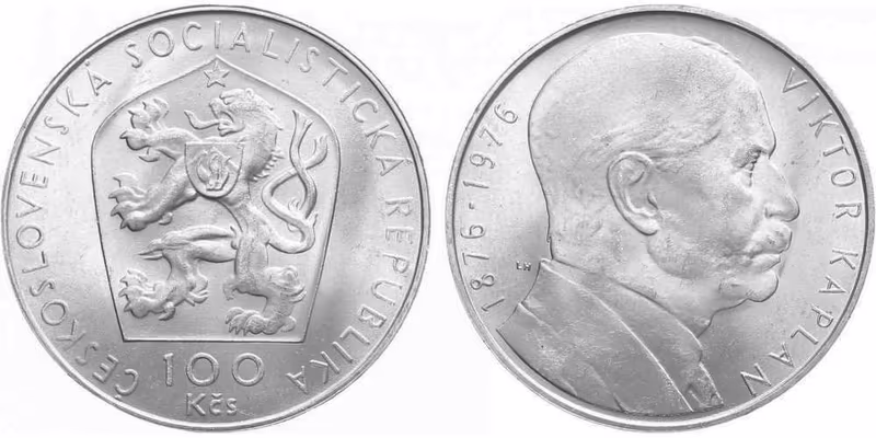 100 Kčs 1976 - Viktor Kaplan