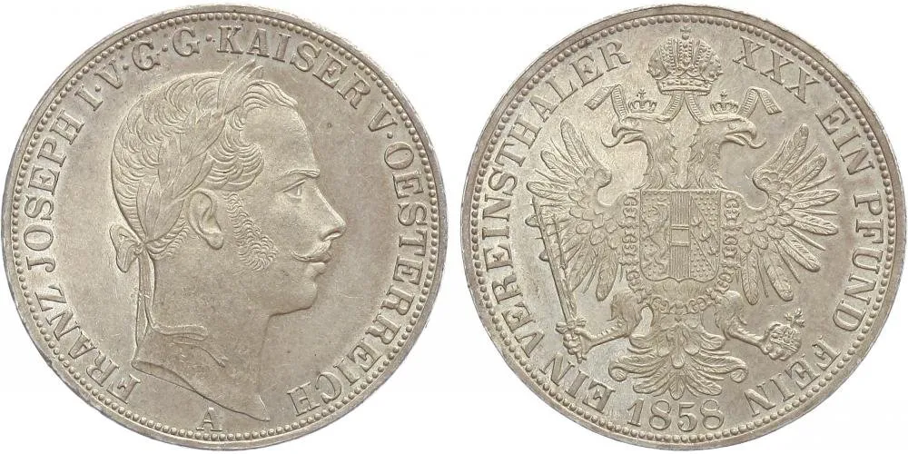 Rakouská a spolková měna, 1857 - 1892 — 1