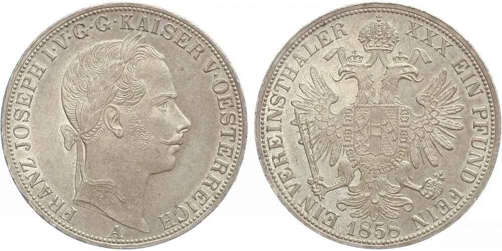 Rakouská a spolková měna, 1857 - 1892 — 1