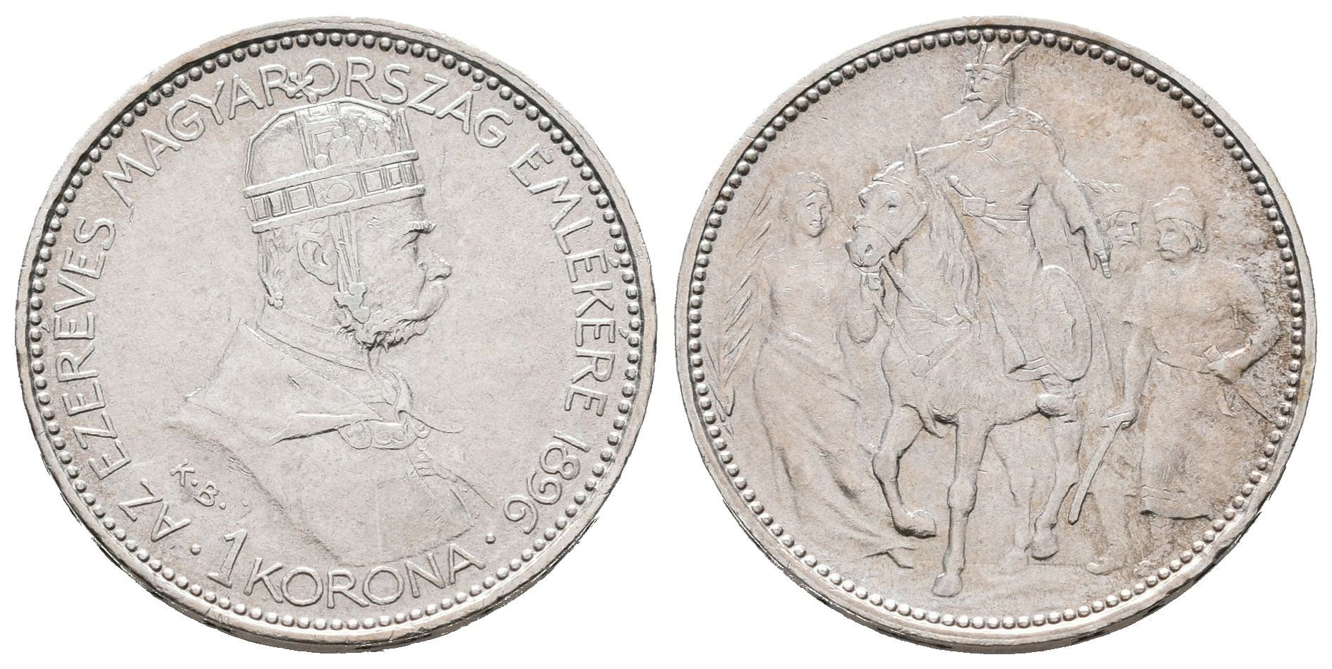 1 Koruna 1896 KB - jubilejní