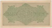 Německo, 1000 Mark 1922, vod. Gitter, zelené 6-místné číslo, Ro.75m - fotografie 2