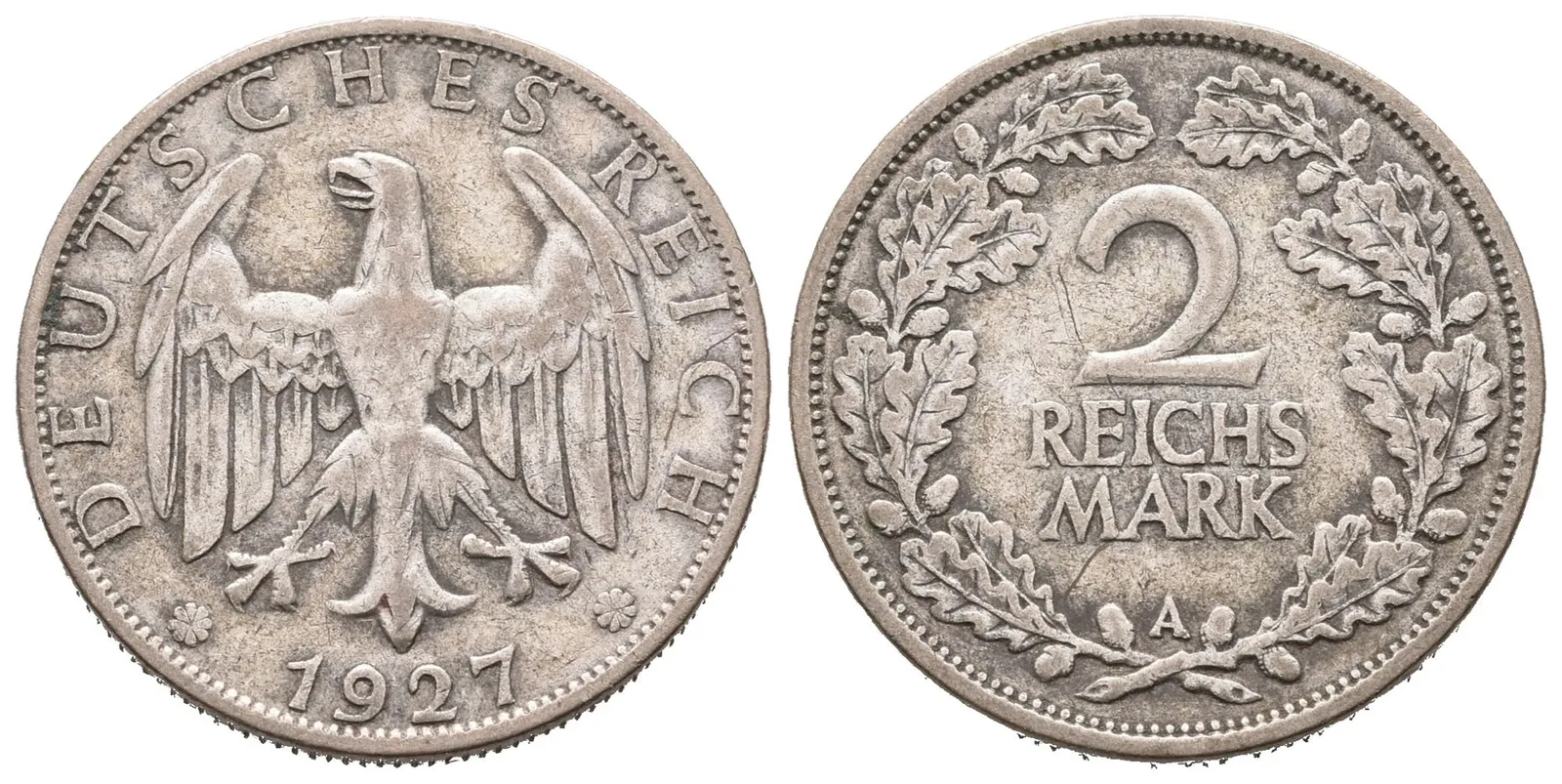 Výmar, 2 Marka 1927 A