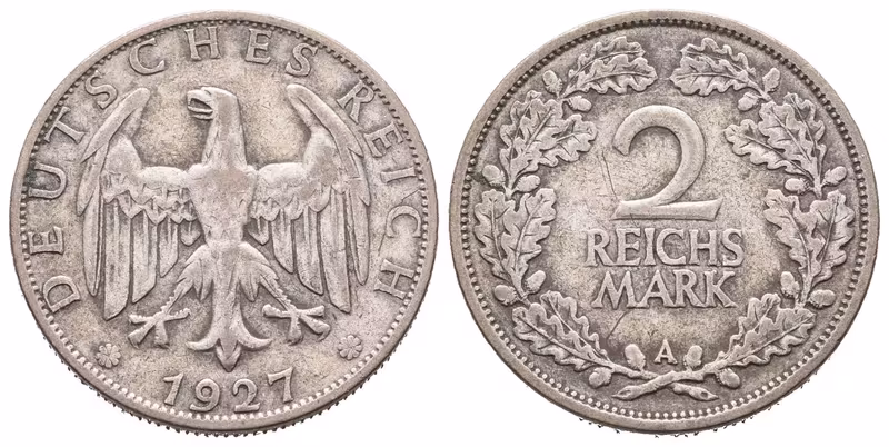 Výmar, 2 Marka 1927 A