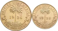 Britská západní Afrika, 2 Shilling 1926, Shilling 1925 - fotografie 2