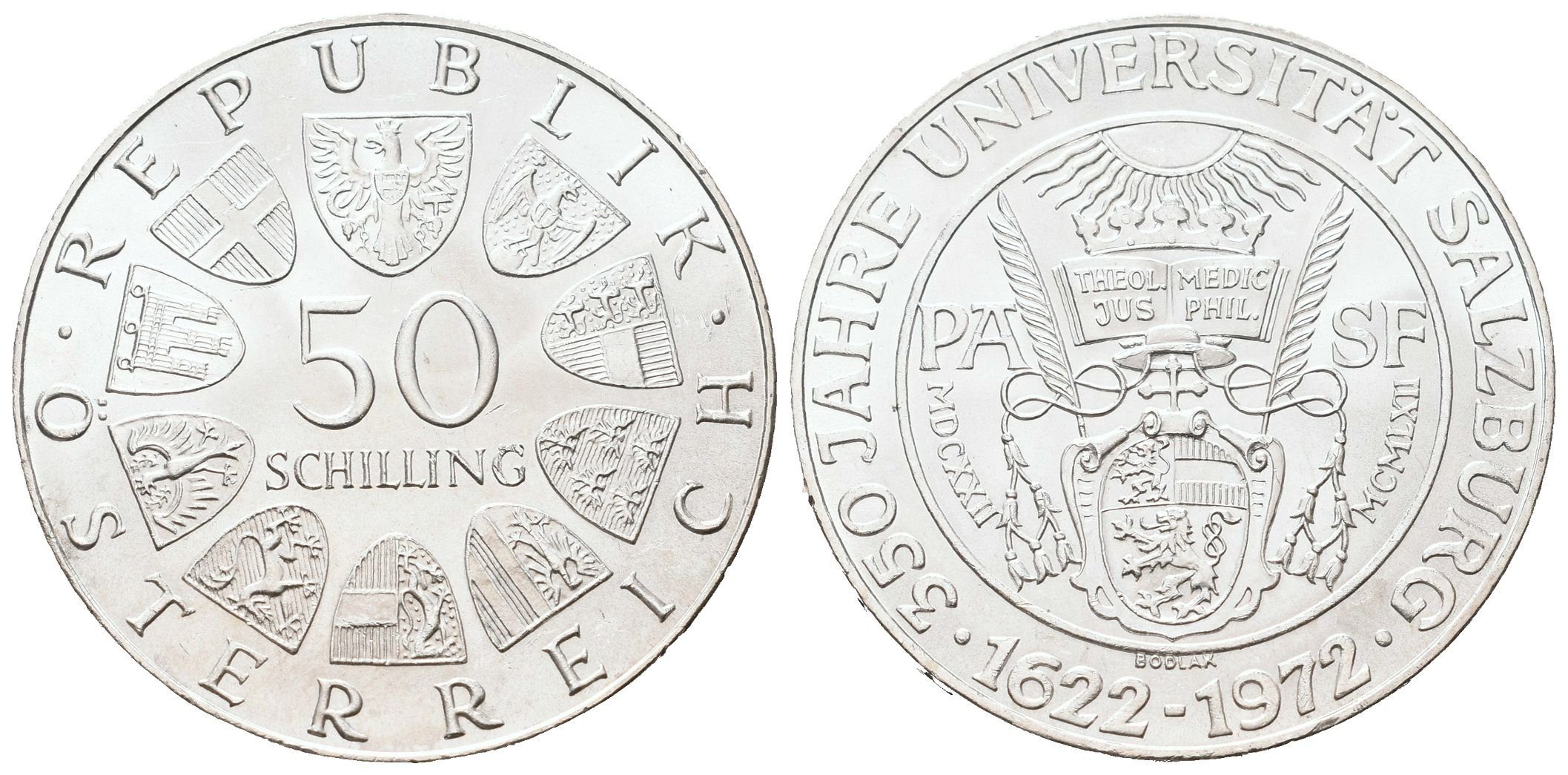 Rakousko, 50 Schilling 1972 - Univerzita Salzburg
