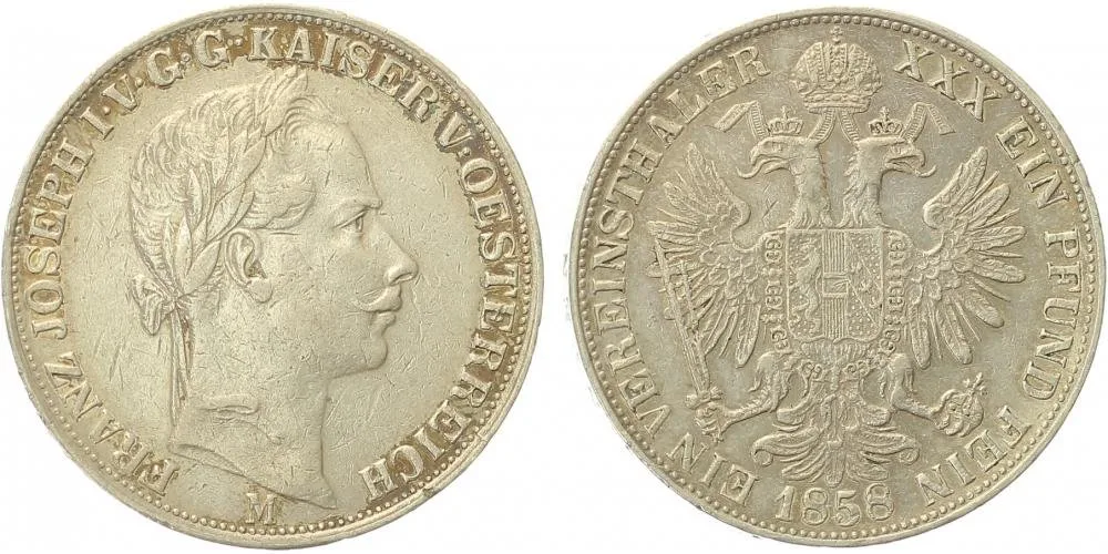 Rakouská a spolková měna, 1857 - 1892 — 1
