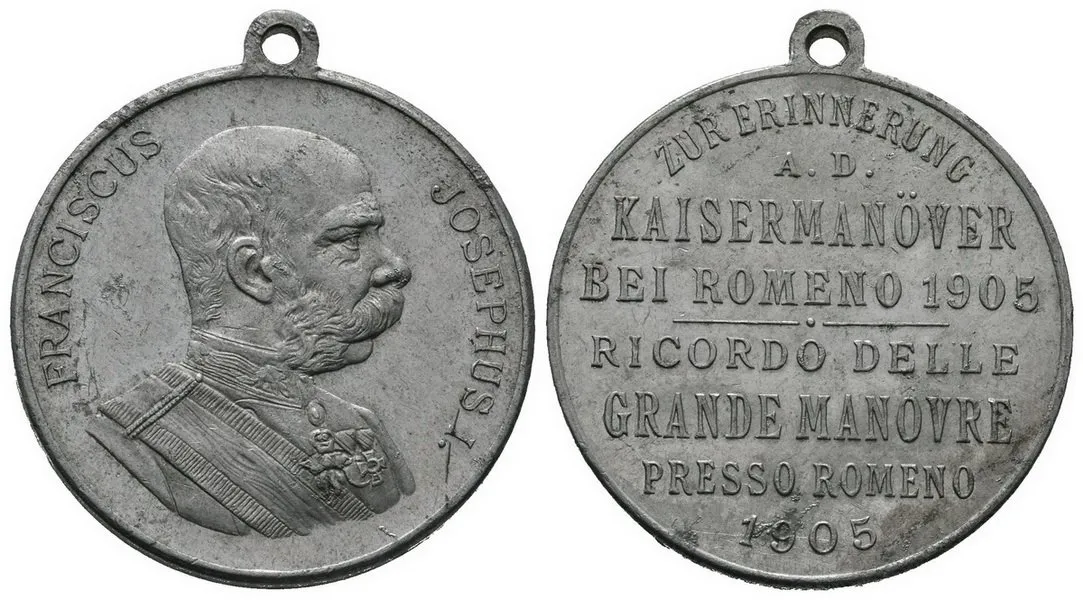 František Josef I., medaile vojenských manévrů — 1