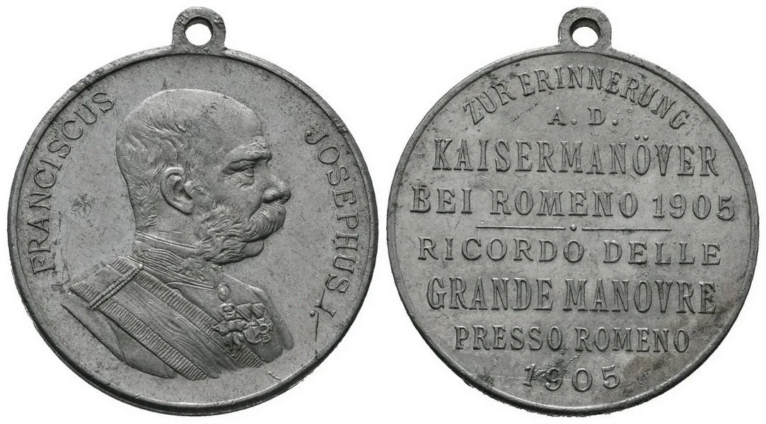 František Josef I., medaile vojenských manévrů — 1