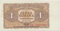 Československo, 1 Koruna 1953, tisk Praha, série UK, Hej.89b2